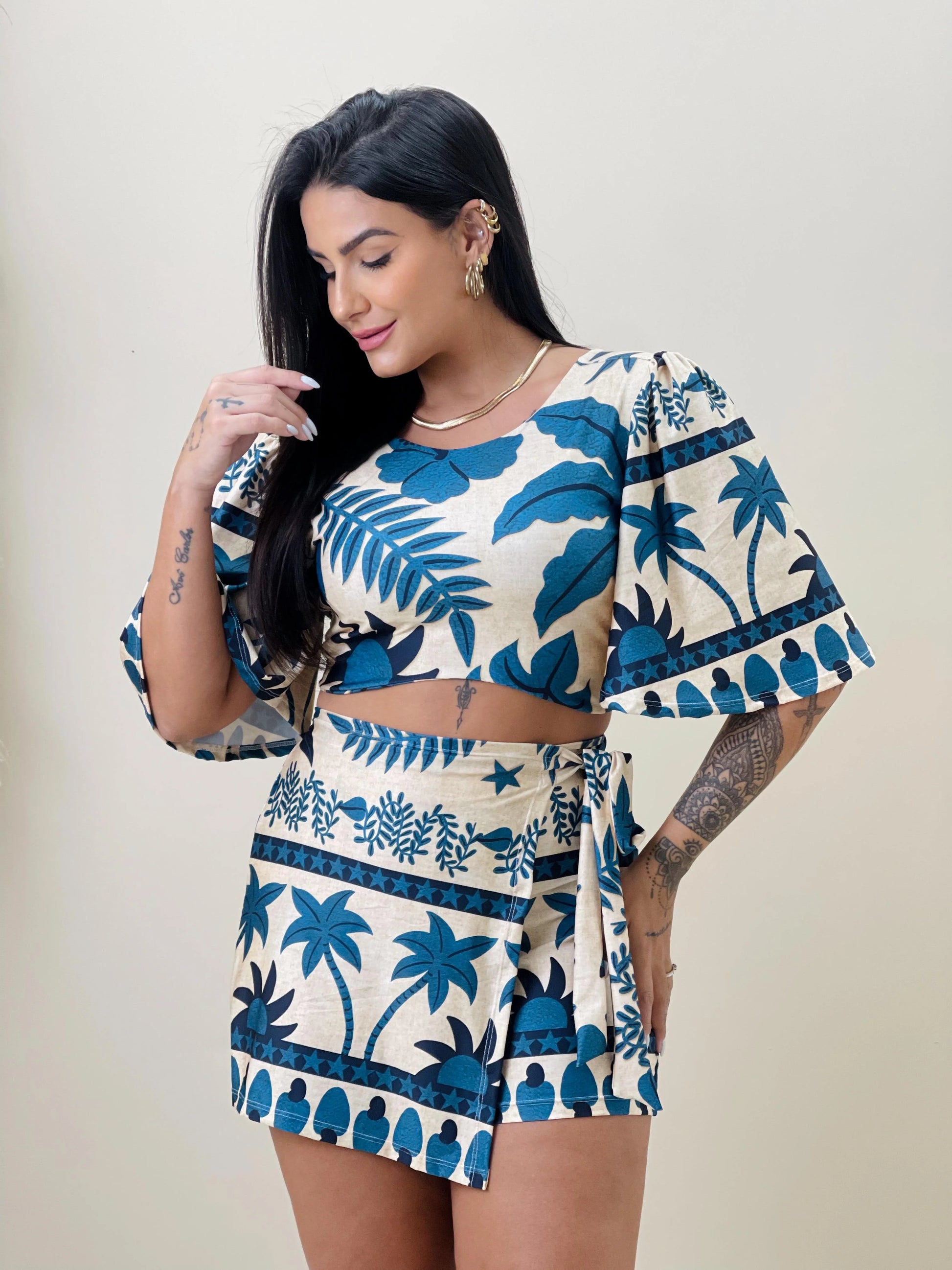 Conjunto Moana Refúgio azul - Verena