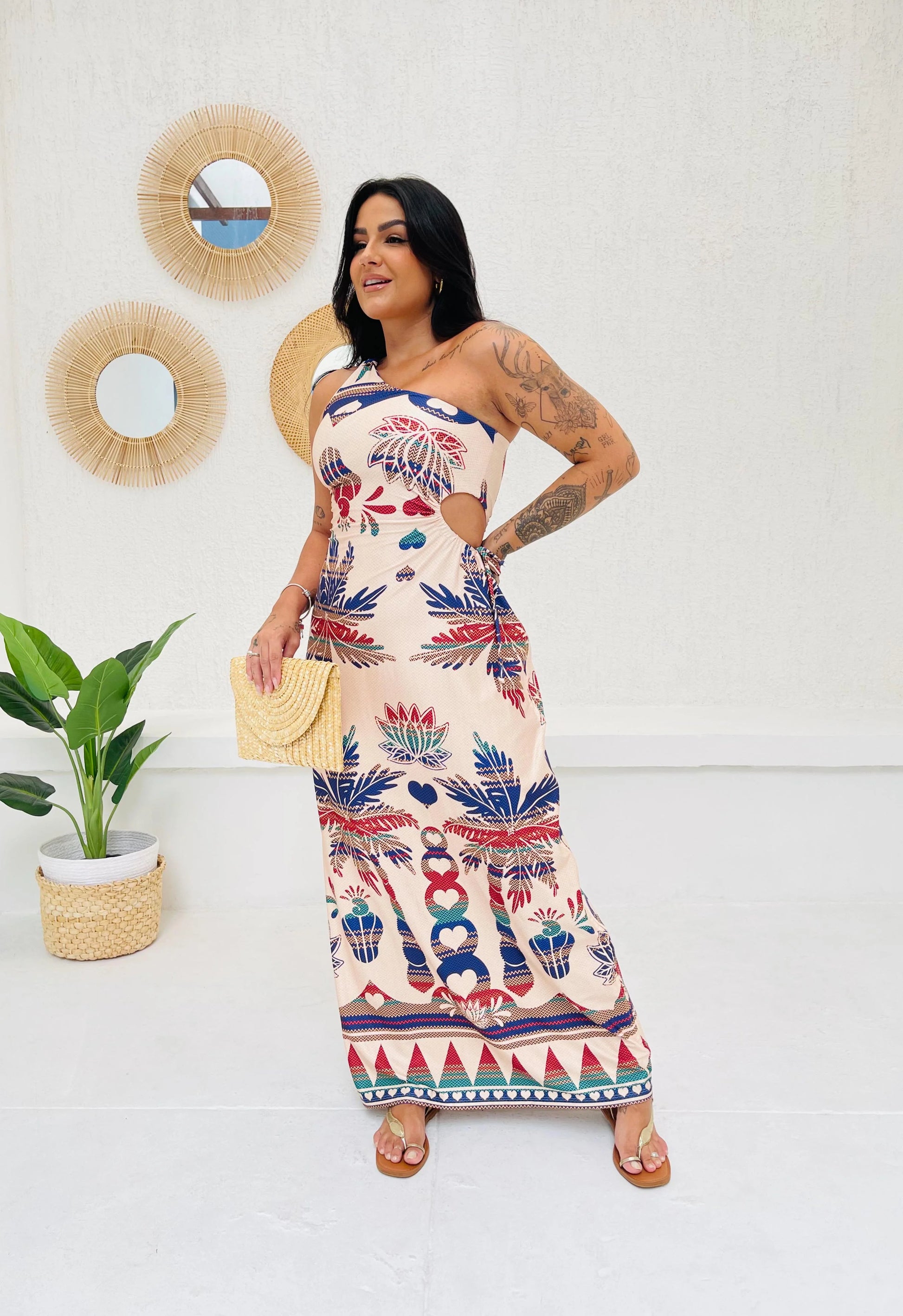 Vestido Débora Harmonia Nativa - Verena